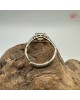 【肌容雪】天然緬甸A貨冰翡翠蛋面可調節戒指 編號503(戒圍17.7mm#12號)