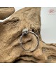 【肌容雪】天然緬甸A貨冰翡翠蛋面可調節戒指 編號504(戒圍19.2mm#15號)