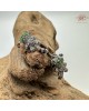 【肌容雪】天然緬甸A貨綠翡翠Q版小老虎造型耳針 編號507