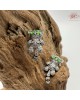 【肌容雪】天然緬甸A貨綠翡翠Q版小老虎造型耳針 編號507