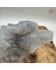 【肌容雪】天然緬甸A貨烏雞翡翠狼型擺件 編號521