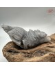 【肌容雪】天然緬甸A貨烏雞翡翠狼型擺件 編號521