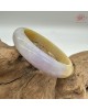 【肌容雪】天然緬甸A貨紫底黃翡翠正圈手鐲 編號523(鐲圍59.5mm#19號)