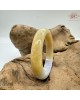 【肌容雪】天然緬甸A貨紫底黃翡翠正圈手鐲 編號523(鐲圍59.5mm#19號)