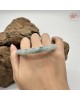 【肌容雪】天然緬甸A貨冰飄花翡翠圓條手鐲 編號524(鐲圍55.5mm#17.5號)