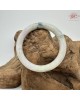 【肌容雪】天然緬甸A貨多彩翡翠圓條手鐲 編號526(鐲圍55.9mm#17.5號)