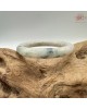 【肌容雪】天然緬甸A貨多彩翡翠圓條手鐲 編號526(鐲圍55.9mm#17.5號)