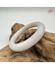 【肌容雪】天然緬甸A貨冰紫灑金翡翠圓條手鐲 編號527(鐲圍54.7mm#17號)