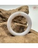 【肌容雪】天然緬甸A貨冰紫灑金翡翠圓條手鐲 編號527(鐲圍54.7mm#17號)
