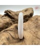 【肌容雪】天然緬甸A貨冰紫灑金翡翠圓條手鐲 編號527(鐲圍54.7mm#17號)