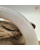 【肌容雪】天然緬甸A貨冰紫灑金翡翠圓條手鐲 編號527(鐲圍54.7mm#17號)