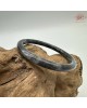 【肌容雪】天然緬甸A貨冰烏雞翡翠美人條手鐲 編號528(鐲圍57.7mm#18號)