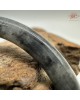 【肌容雪】天然緬甸A貨冰烏雞翡翠美人條手鐲 編號528(鐲圍57.7mm#18號)