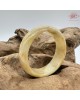 【肌容雪】天然緬甸A貨黃翡翠正圈手鐲 編號529(鐲圍61.3mm#19.5號)