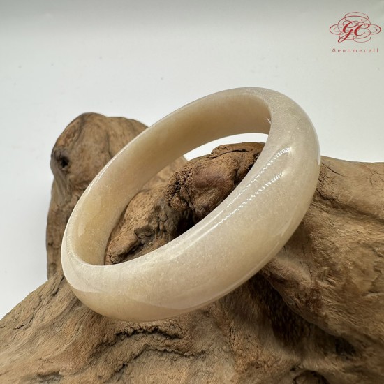 【肌容雪】天然緬甸A貨冰粉紫翡翠正圈手鐲 編號544(鐲圍58.8mm#18.5號)