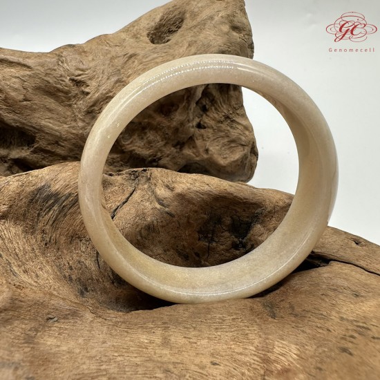 【肌容雪】天然緬甸A貨冰粉紫翡翠正圈手鐲 編號544(鐲圍58.8mm#18.5號)