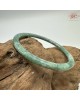 【肌容雪】天然緬甸A貨滿綠飄花翡翠叮噹鐲 編號546(鐲圍57.2mm#18號)