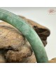 【肌容雪】天然緬甸A貨滿綠飄花翡翠叮噹鐲 編號546(鐲圍57.2mm#18號)