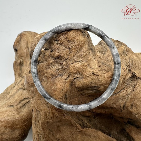 【肌容雪】天然緬甸A貨冰紫烏雞翡翠叮噹鐲 編號548(鐲圍57.5mm#18號)