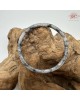 【肌容雪】天然緬甸A貨冰紫烏雞翡翠叮噹鐲 編號548(鐲圍57.5mm#18號)