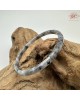 【肌容雪】天然緬甸A貨冰紫烏雞翡翠叮噹鐲 編號548(鐲圍57.5mm#18號)