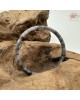【肌容雪】天然緬甸A貨冰紫烏雞翡翠叮噹鐲 編號548(鐲圍57.5mm#18號)