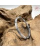 【肌容雪】天然緬甸A貨冰紫烏雞翡翠叮噹鐲 編號548(鐲圍57.5mm#18號)