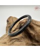 【肌容雪】天然緬甸A貨烏雞翡翠美人條手鐲 編號550(鐲圍57.0mm#18號)