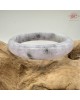 【肌容雪】天然緬甸A貨冰紫烏雞翡翠正圈手鐲 編號551(鐲圍58.3mm#18.5號)