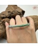 【肌容雪】天然緬甸A貨綠飄花翡翠叮噹鐲 編號552(鐲圍55.3mm#17.5號)