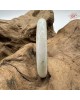 【肌容雪】天然緬甸A貨翡翠綠飄花圓條手鐲 編號556(鐲圍56.1mm#17.5號)