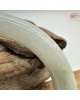 【肌容雪】天然緬甸A貨翡翠綠飄花圓條手鐲 編號556(鐲圍56.1mm#17.5號)