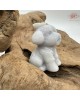 【肌容雪】天然緬甸A貨紫羅蘭翡翠貴賓狗造型擺件 編號565