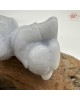 【肌容雪】天然緬甸A貨紫羅蘭翡翠貴賓狗造型擺件 編號565