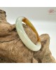 【肌容雪】天然緬甸A貨高冰黃翡翠正圈手鐲 編號567(鐲圍57.4mm#18號)
