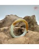 【肌容雪】天然緬甸A貨高冰黃翡翠正圈手鐲 編號567(鐲圍57.4mm#18號)