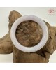 【肌容雪】天然緬甸A貨粉紫翡翠圓條手鐲 編號583(鐲圍54.1mm#17號)