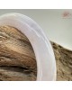 【肌容雪】天然緬甸A貨粉紫翡翠圓條手鐲 編號583(鐲圍54.1mm#17號)