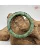 【肌容雪】天然緬甸A貨綠花翡翠正圈手鐲 編號586(鐲圍57.6mm#18號)