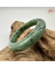 【肌容雪】天然緬甸A貨綠花翡翠正圈手鐲 編號586(鐲圍57.6mm#18號)