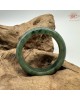 【肌容雪】天然緬甸A貨綠花翡翠正圈手鐲 編號586(鐲圍57.6mm#18號)