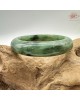 【肌容雪】天然緬甸A貨綠花翡翠正圈手鐲 編號586(鐲圍57.6mm#18號)