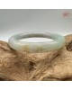 【肌容雪】天然緬甸A貨翡翠冰綠多彩撒金圓條手鐲 編號591(鐲圍54.2mm#17號)