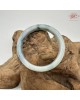 【肌容雪】天然緬甸A貨飄藍花翡翠正圈手鐲 編號592(鐲圍55.7mm#17.5號)