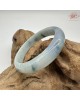 【肌容雪】天然緬甸A貨飄藍花翡翠正圈手鐲 編號592(鐲圍55.7mm#17.5號)