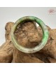 【肌容雪】天然緬甸A貨皇家綠烏雞翡翠正圈手鐲 編號593(鐲圍55.4mm#17.5號)