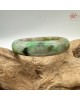 【肌容雪】天然緬甸A貨皇家綠烏雞翡翠正圈手鐲 編號593(鐲圍55.4mm#17.5號)