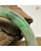 【肌容雪】天然緬甸A貨皇家綠烏雞翡翠正圈手鐲 編號593(鐲圍55.4mm#17.5號)