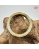 【肌容雪】天然緬甸A貨黃翡翠特色正圈手鐲 編號594(鐲圍55.7mm#17.5號)