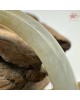 【肌容雪】天然緬甸A貨黃翡翠特色正圈手鐲 編號594(鐲圍55.7mm#17.5號)